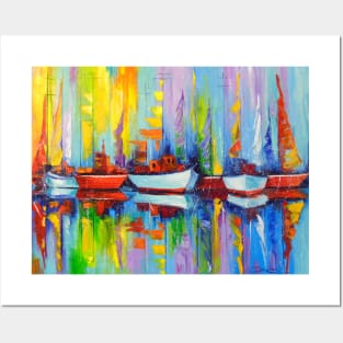 Sailboats berth Posters and Art